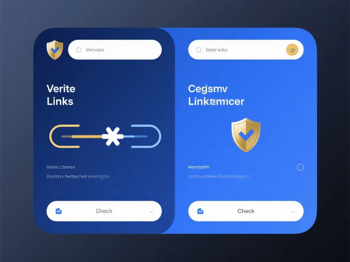 官方链接导航与安全校验示意图